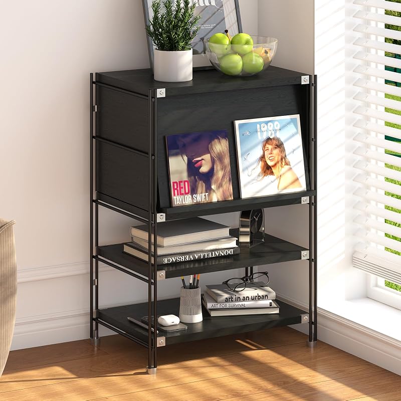 3 tier bookcase with door