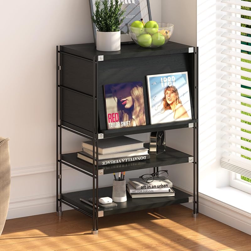 vintage industrial bookshelf