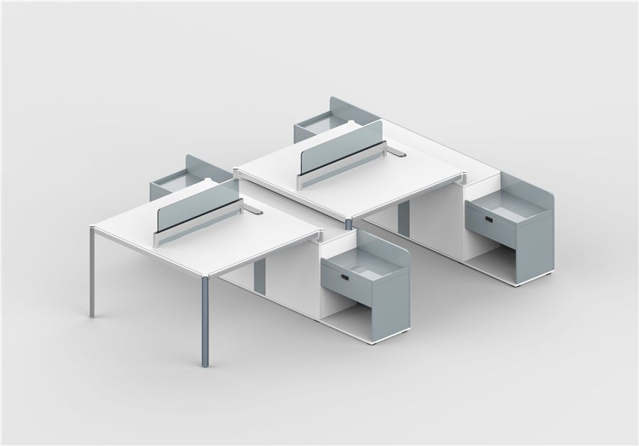Workstation with pedestal