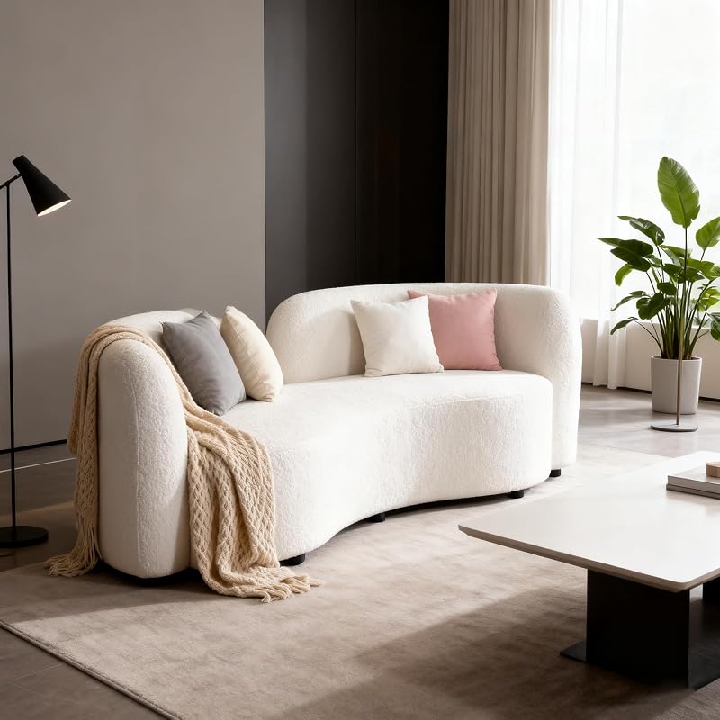 curved two seat sofa