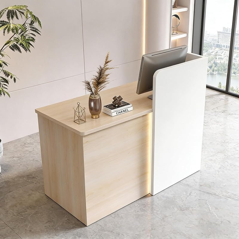 47 inch reception desk with lower counter