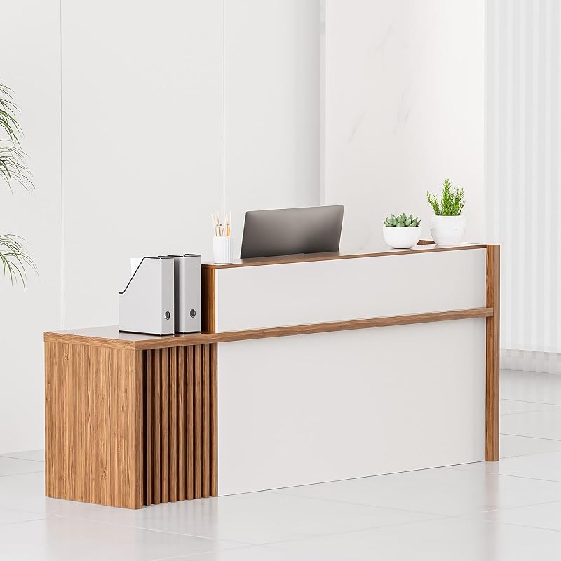 reception desk with lockable storage