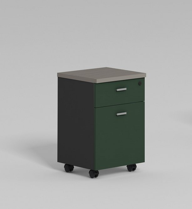 two-drawer mobile pedestal