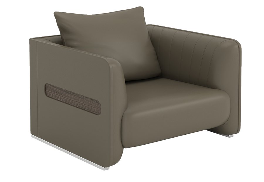 taupe lounge armchair